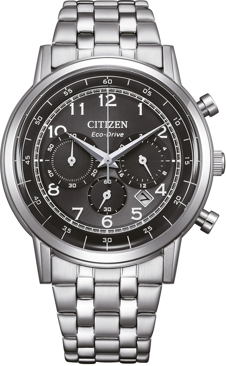 Citizen CA4630-53E Eco-Drive chronograaf horloge Zwart