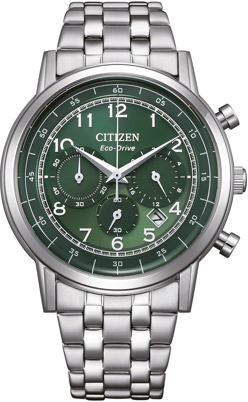 Citizen CA4630-53X Eco-Drive chronograaf horloge Groen
