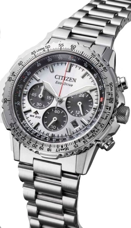 Citizen CA4660-61A Navihawk Eco-Drive horloge Zilver
