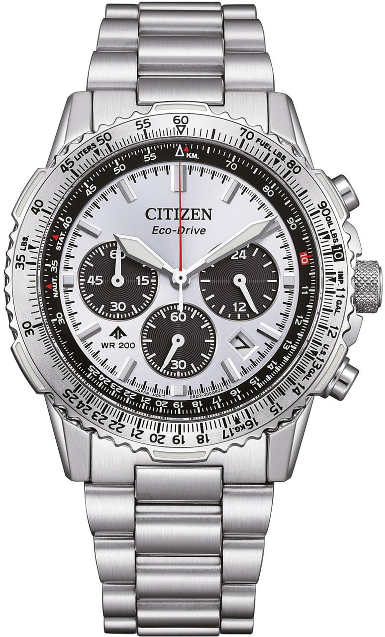 Citizen CA4660-61A Navihawk Eco-Drive horloge Zilver