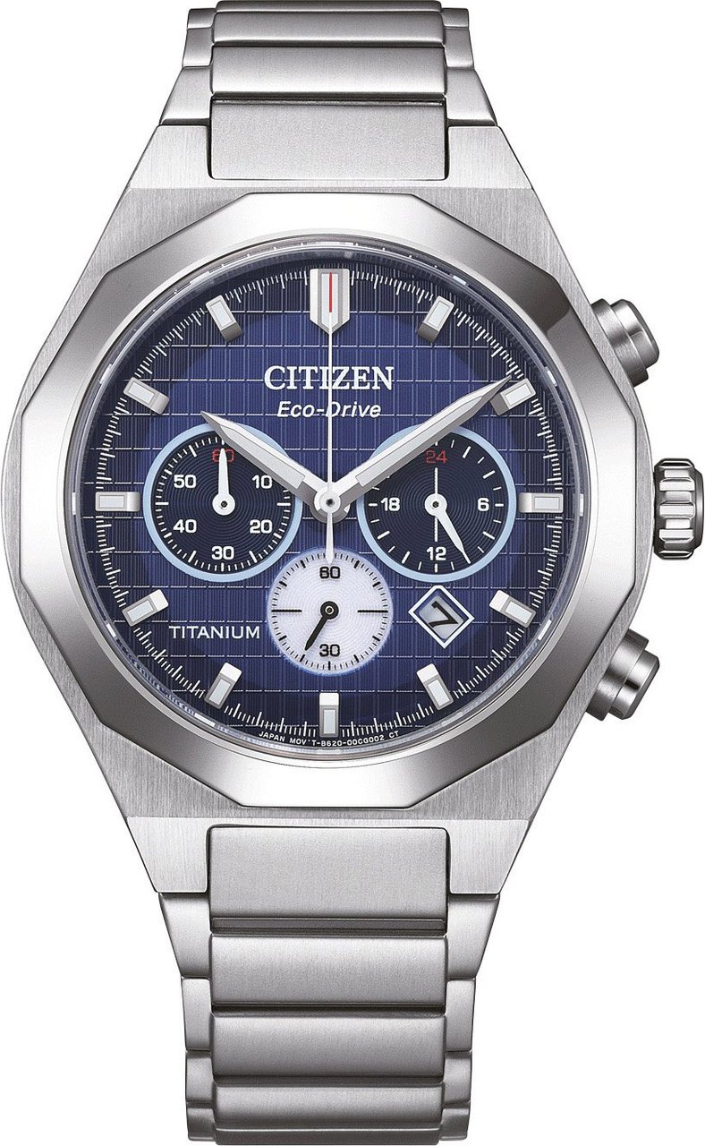 Citizen CA4691-59L Zenshin 60 Senkei Super Titanium horloge Blauw