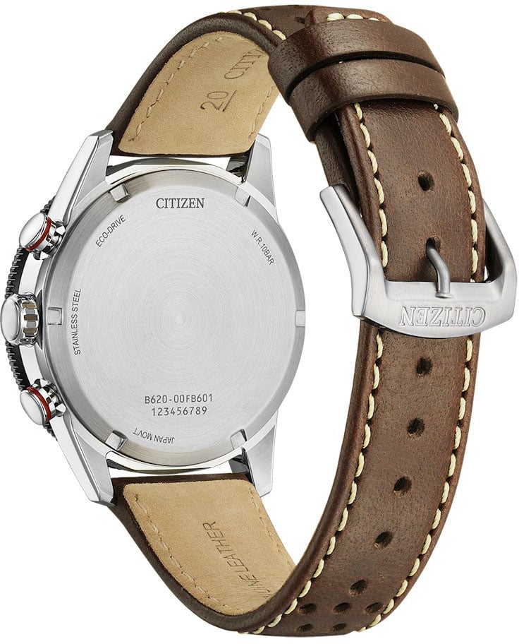 Citizen CA4714-04A Chrono Eco-Drive horloge 40 mm Wit