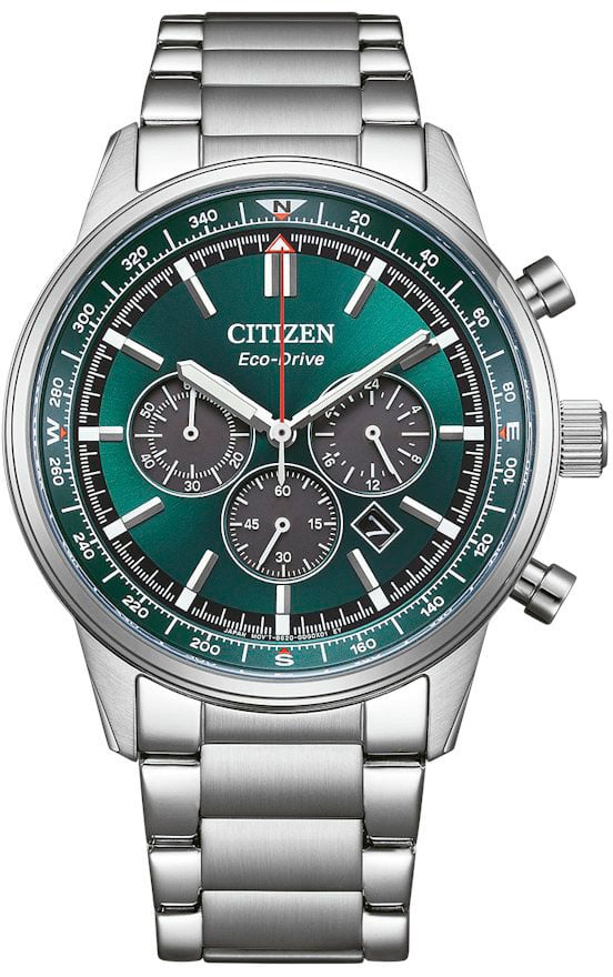 Citizen CA4720-52X Chrono Eco-Drive horloge 42 mm Groen