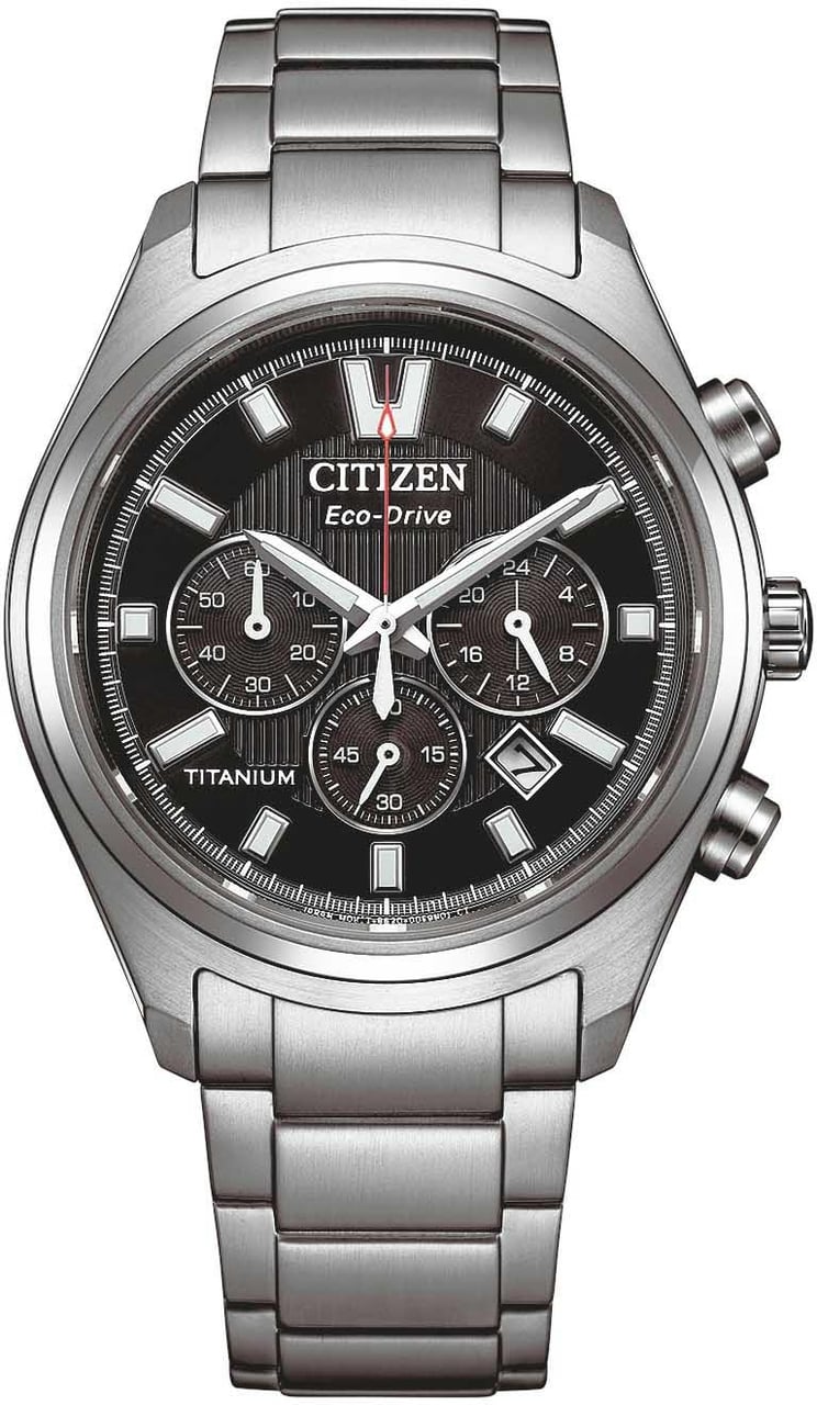 Citizen CA4750-51E Super Titanium Eco-Drive horloge 40 mm Zwart