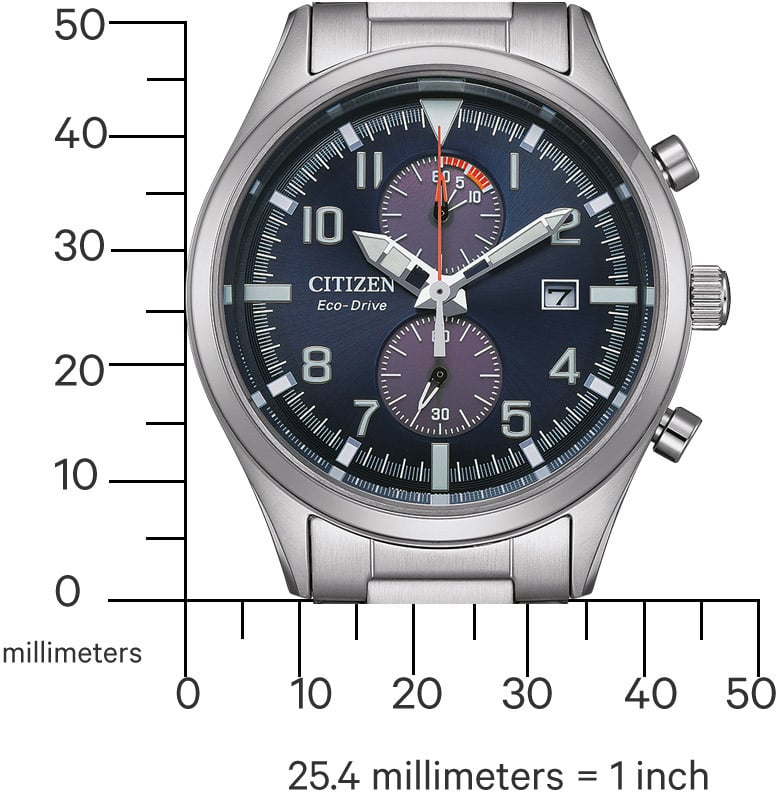 Citizen CA7028-81L Eco-Drive chronograaf horloge Blauw