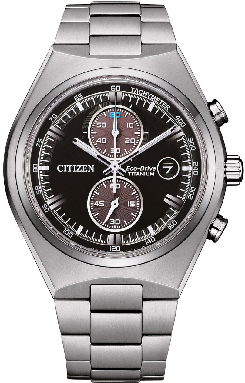 Citizen CA7090-87E Eco-Drive Titanium horloge Zwart