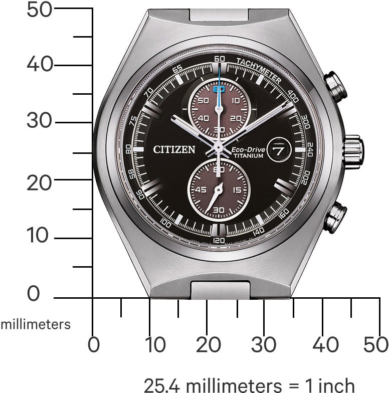 Citizen CA7090-87E Eco-Drive Titanium horloge Zwart