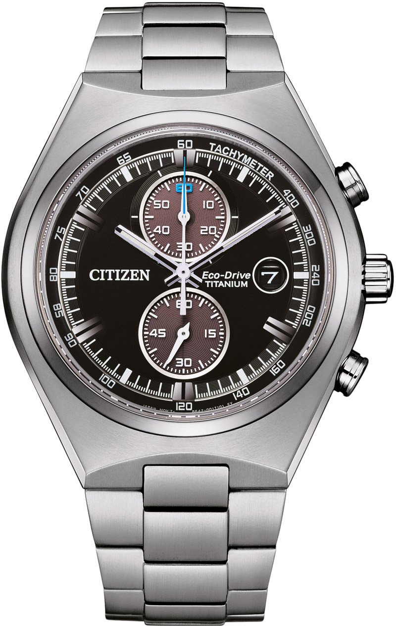 Citizen CA7090-87E Eco-Drive Titanium horloge Zwart