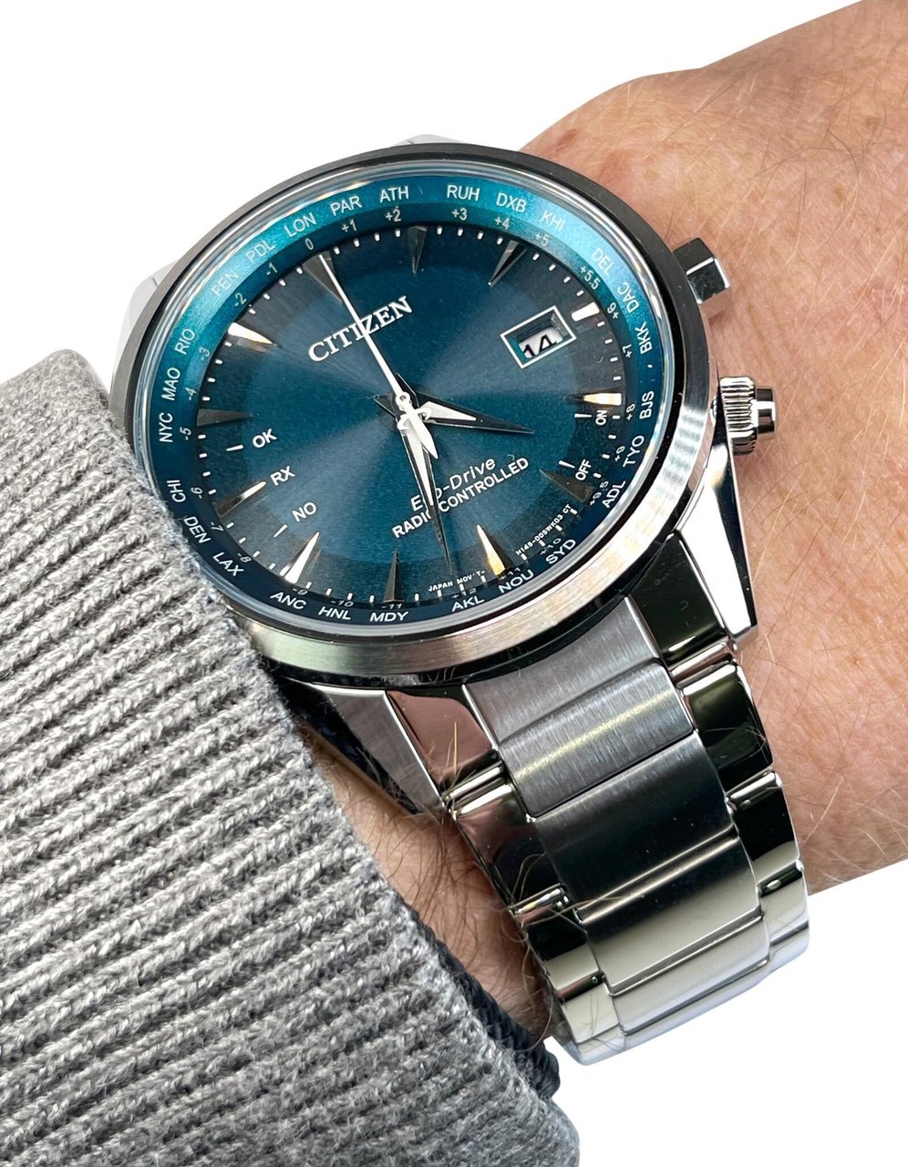 Citizen CB0270-87L Radio Controlled PCAT horloge 43 mm Blauw