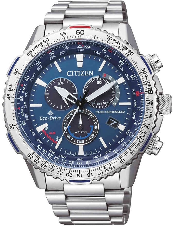 Citizen Promaster CB5000-50L Sky radiogestuurd Eco-Drive herenhorloge 47 mm Blauw