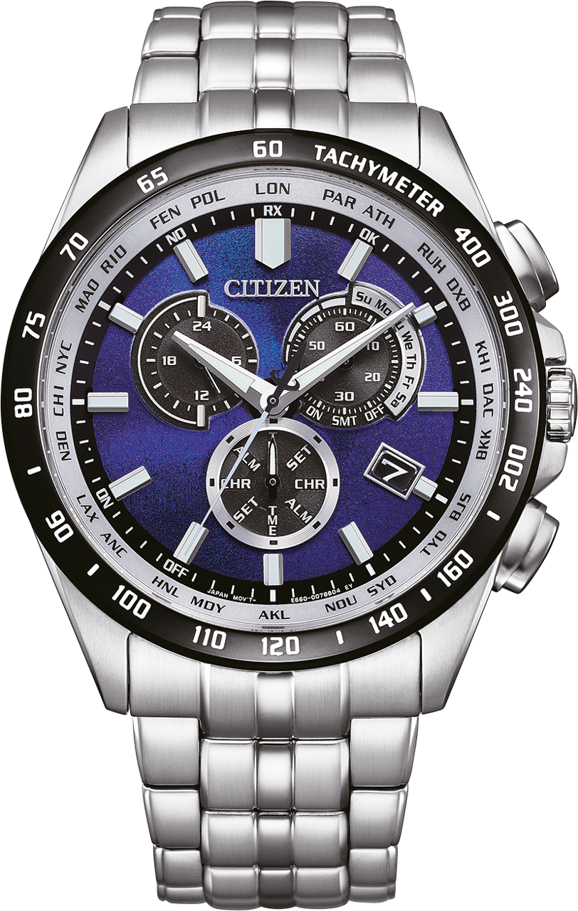 Citizen CB5874-81L Promaster Sky Unite with Blue Limited horloge Blauw