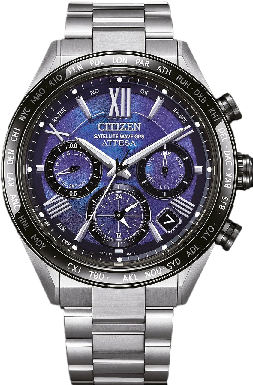 Citizen CC4075-50L Attesa Unite with Blue Limited Edition horloge Blauw