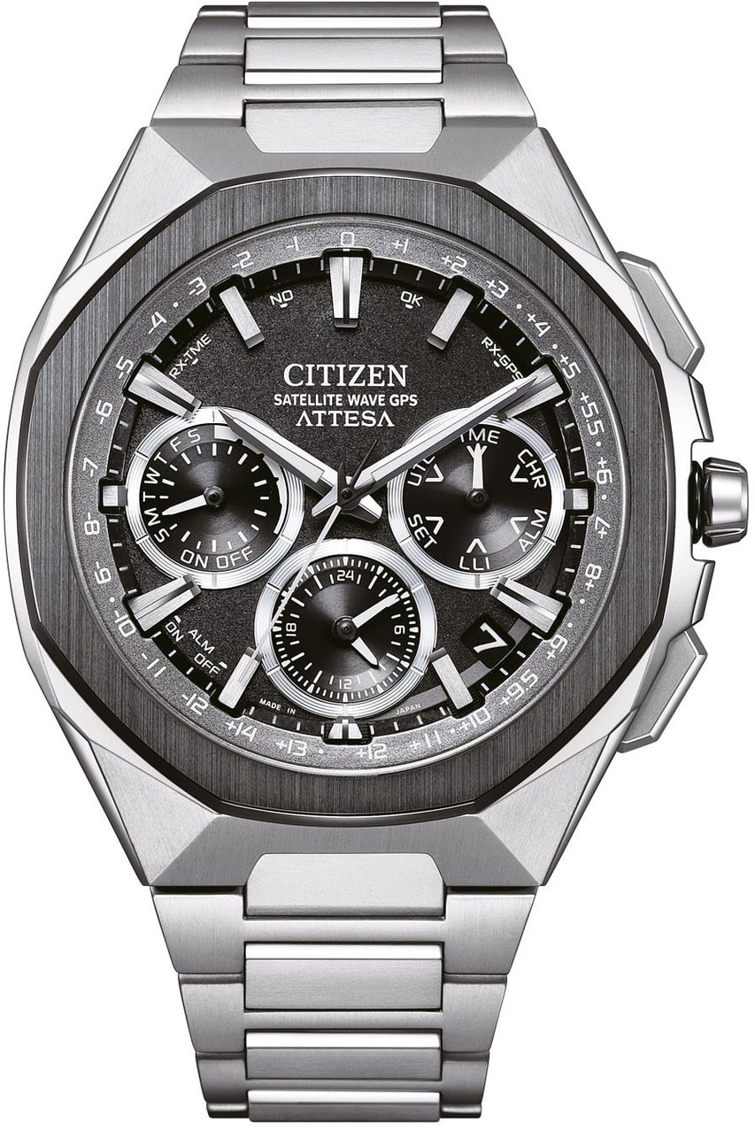 Citizen CC4104-53E Attesa Satellite Wave GPS horloge Zwart