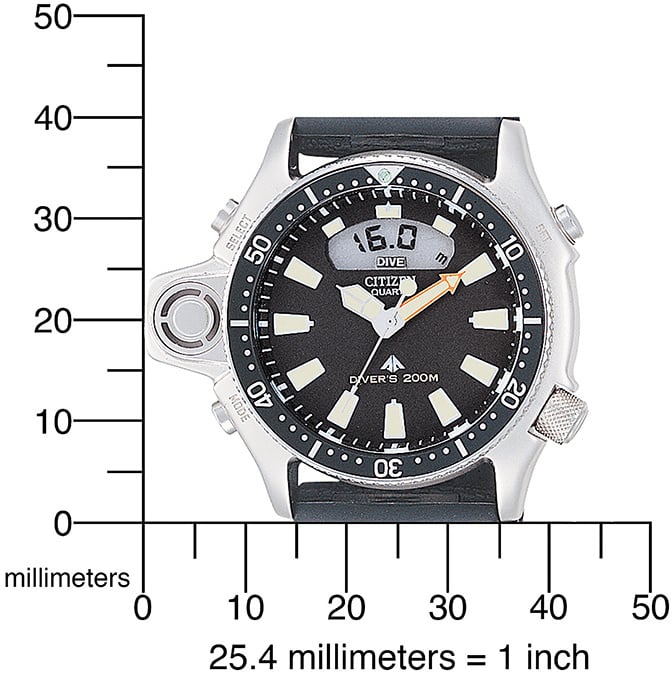 Citizen JP2000-08E Promaster Marine horloge Zwart