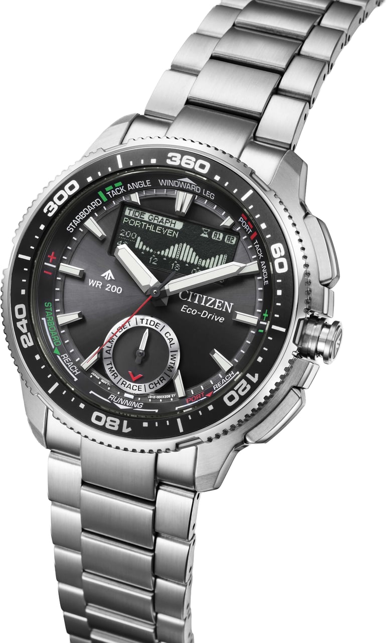 Citizen JV3001-53E Promaster Wave Tracker Eco-Drive horloge Zwart