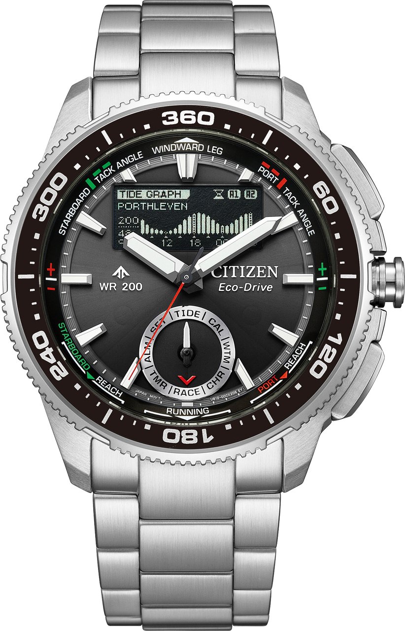 Citizen JV3001-53E Promaster Wave Tracker Eco-Drive horloge Zwart