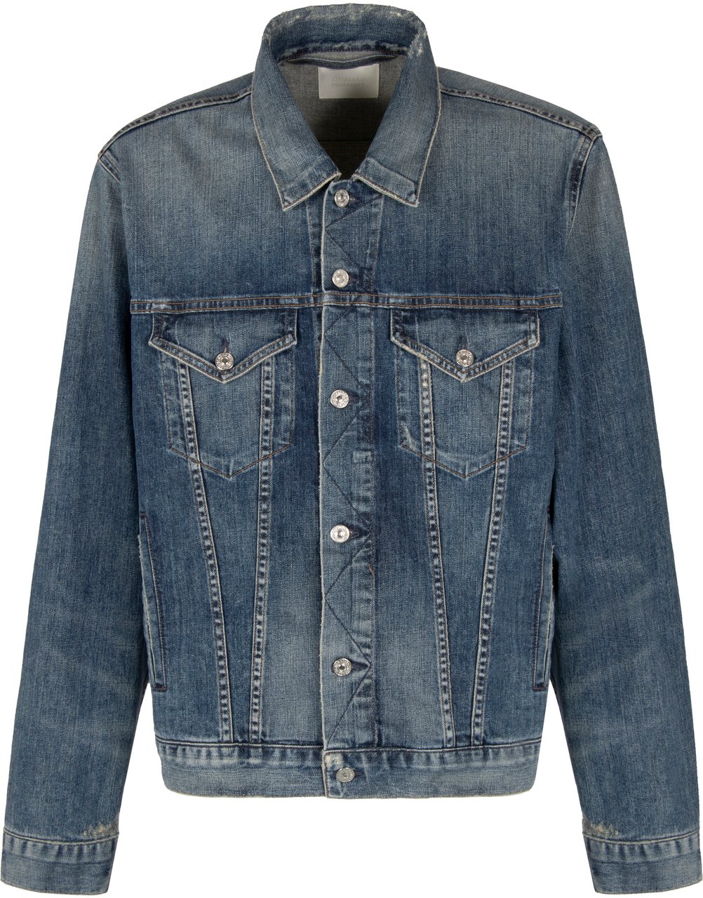 Citizen Bleach wash denim jacket Blauw