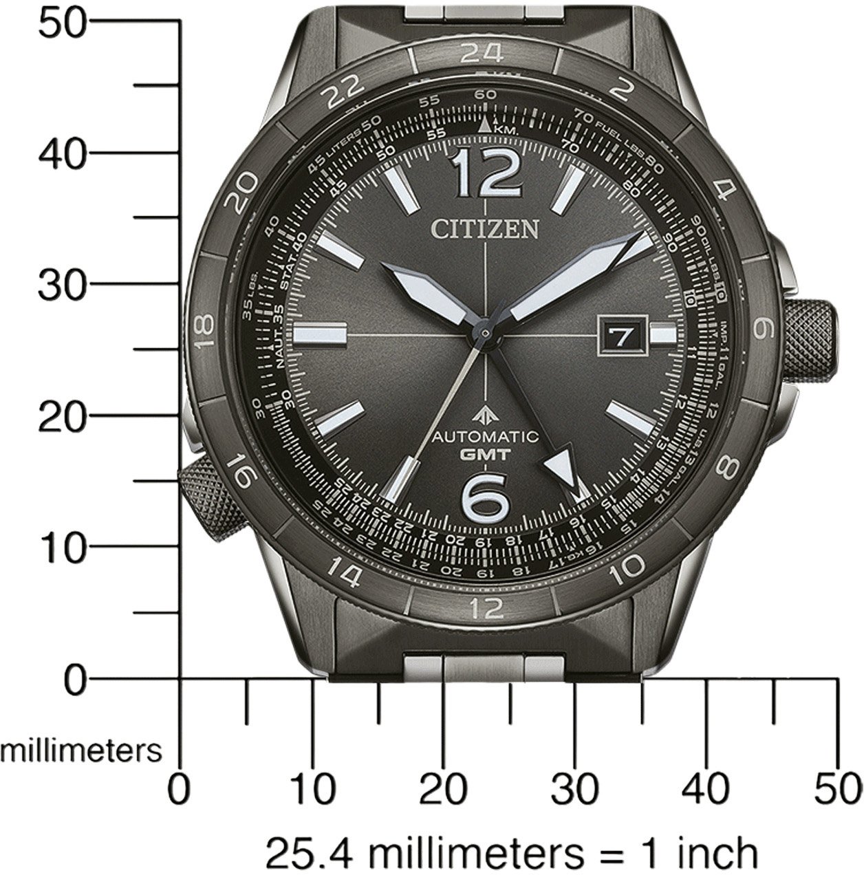 Citizen NB6045-51H Promaster Mechanical GMT horloge Grijs