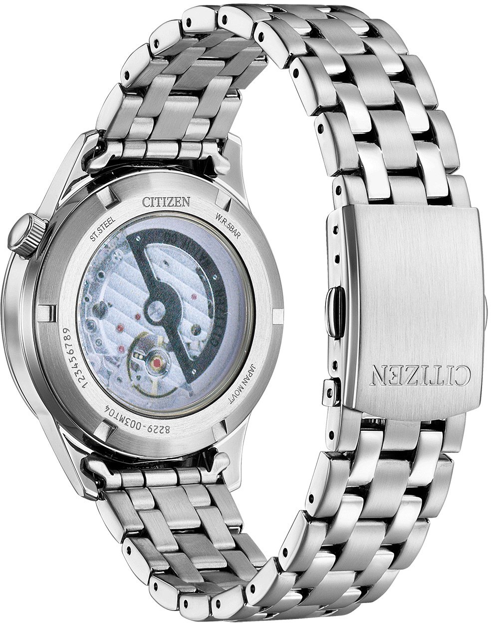 Citizen NH9131-73A Mechanical Open Hearth horloge Wit