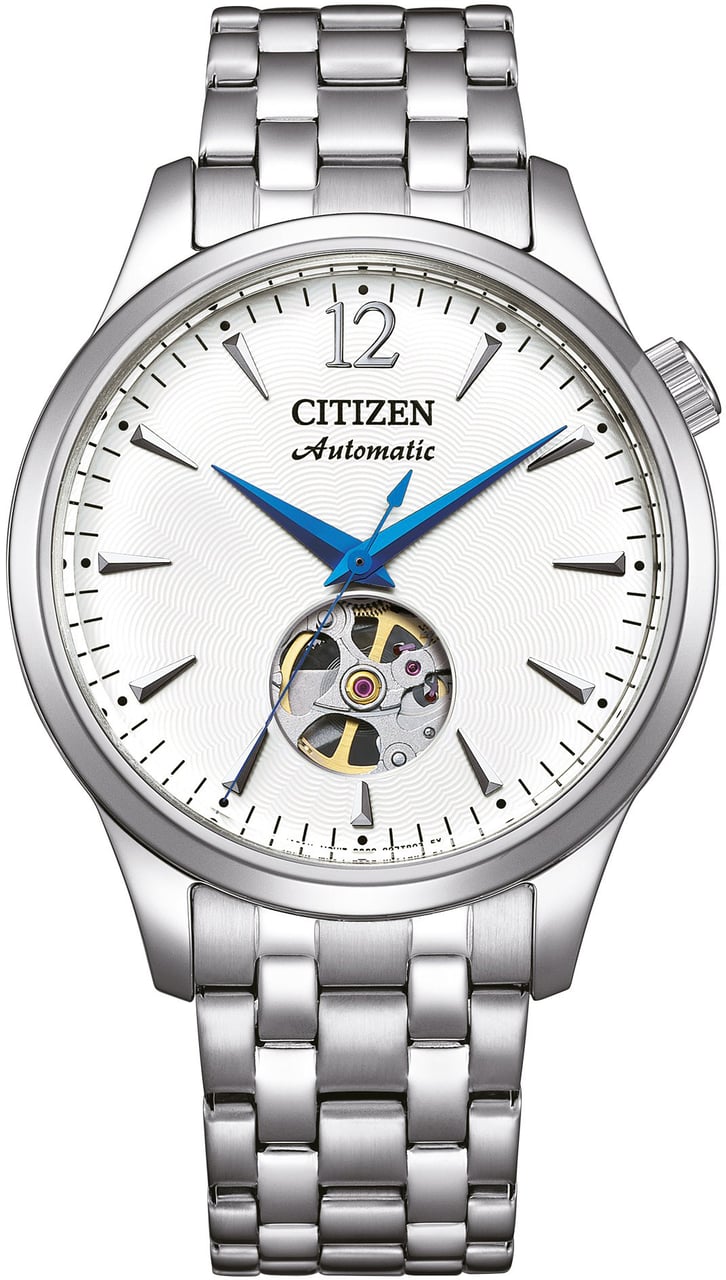 Citizen NH9131-73A Mechanical Open Hearth horloge Wit
