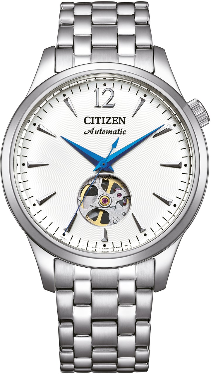 Citizen NH9131-73A Mechanical Open Hearth horloge Wit