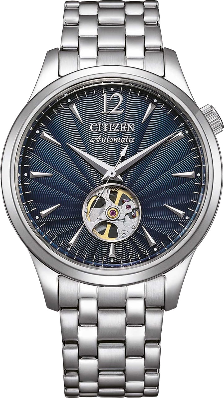 Citizen NH9131-73L Mechanical Open Hearth horloge Blauw