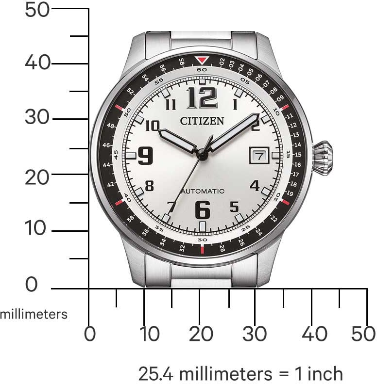 Citizen NJ0190-51A Urban Military Mechanical horloge Zilver