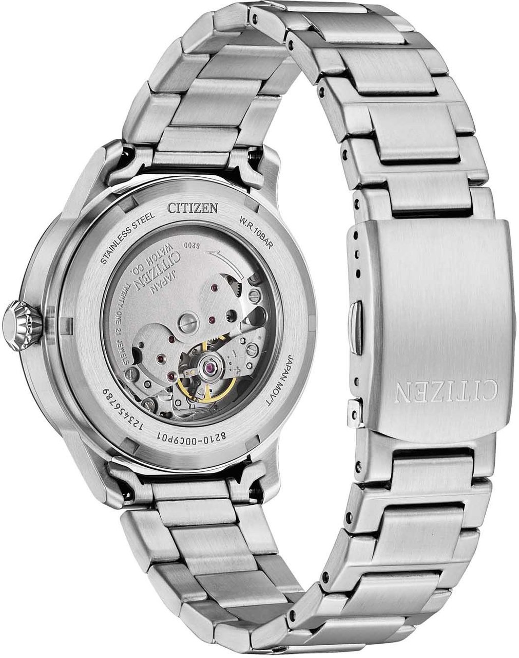 Citizen NJ0190-51A Urban Military Mechanical horloge Zilver