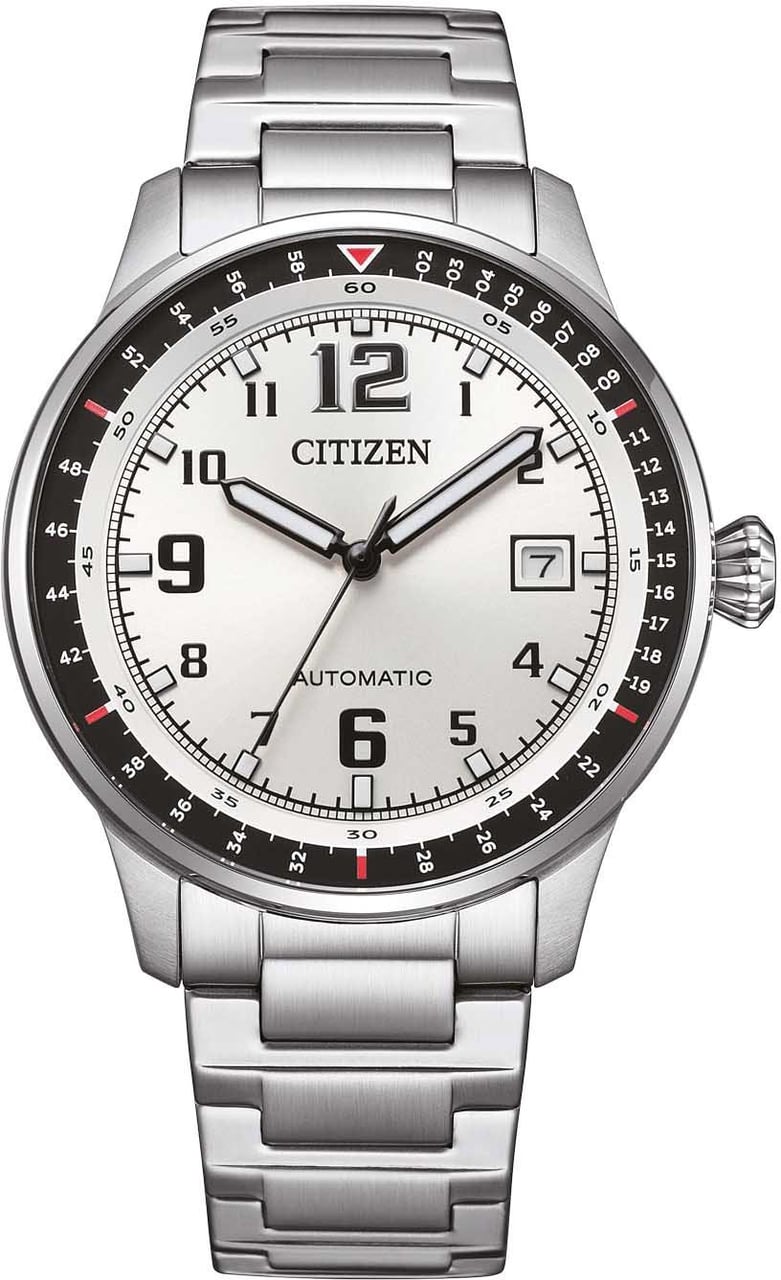 Citizen NJ0190-51A Urban Military Mechanical horloge Zilver