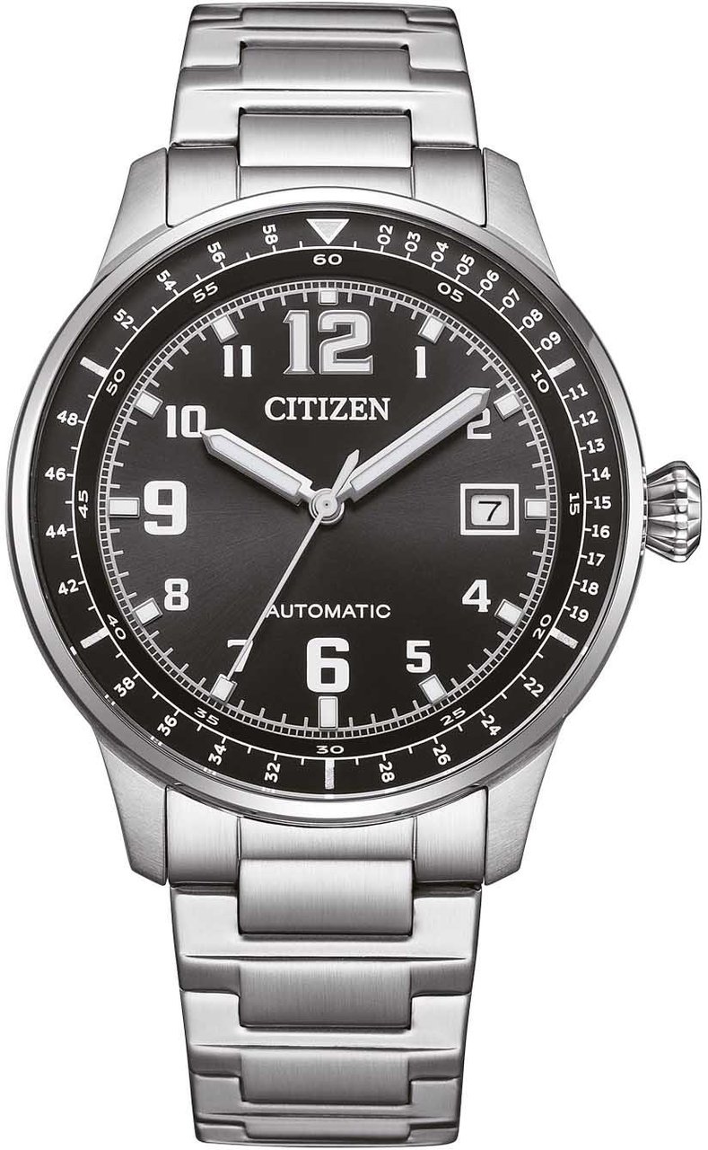 Citizen NJ0190-51E Urban Military Mechanical horloge Zwart