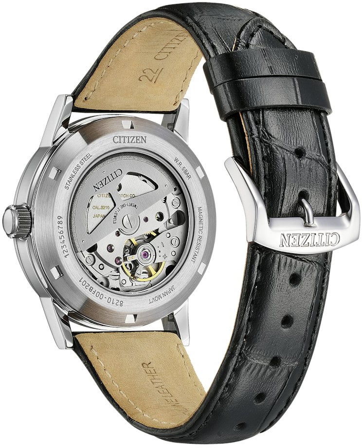 Citizen NJ0210-05E Automatic Mechanical horloge 40 mm Zwart