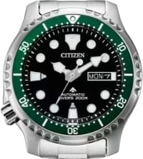 Citizen Horloge NY0084-89E Promaster Staal Automaat 200m Waterdicht Groen 42mm Zilver