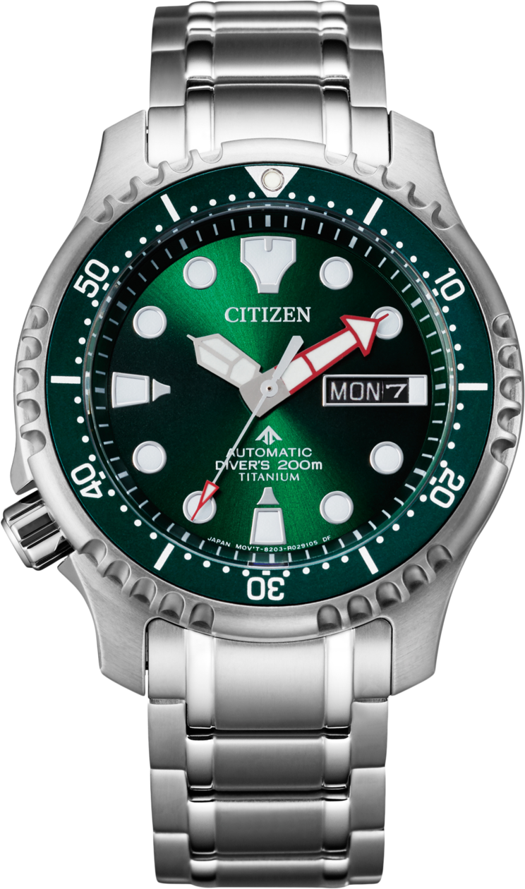 Citizen NY0100-50XE Horloge Promaster Diver Super titanium groen Donkergroen