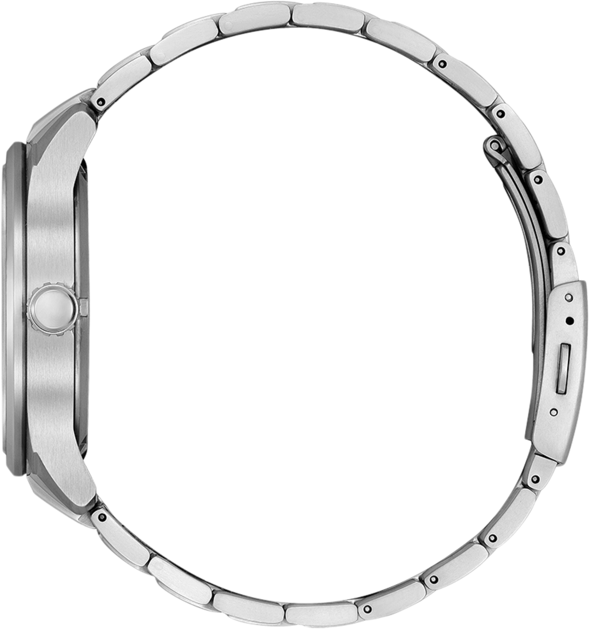 Citizen Citizen Horloge BM7570-80E Titanium Eco-drive Saffier Glas 100m Waterdicht met Zwarte Wijzerplaat 42mm Zilver