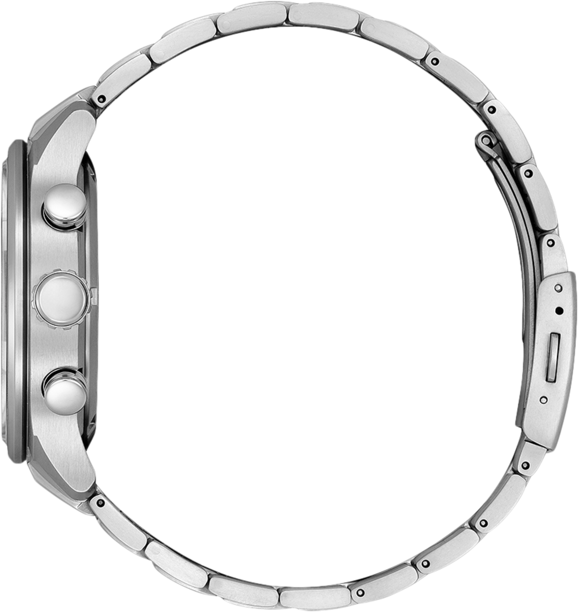 Citizen Citizen Horloge CA0810-88X Titanium Eco-drive Chronograaf Saffier Glas 100m Waterdicht met Zwarte Wijzerplaat 44mm Zilver