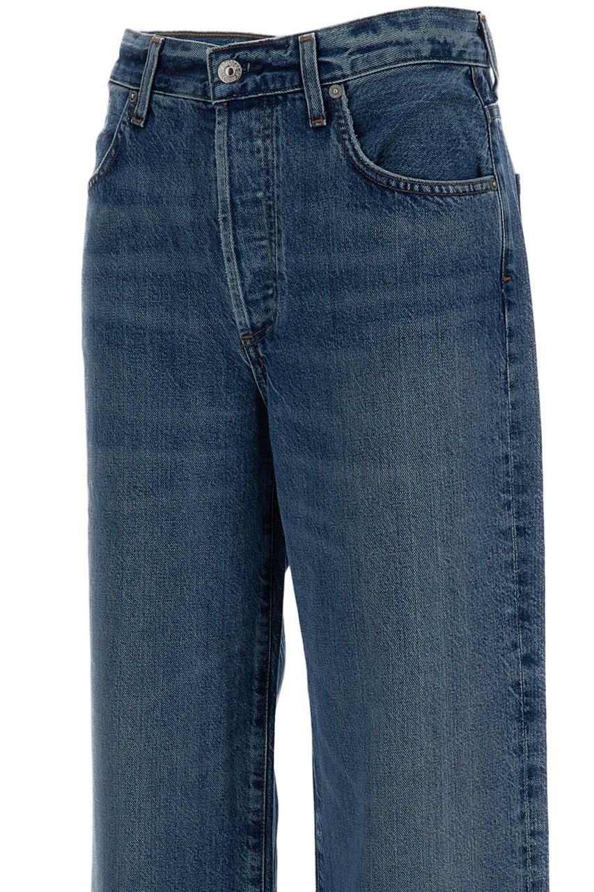 Citizens of Humanity High-Rise Wide-Leg Jeans in Raine Wash Blauw