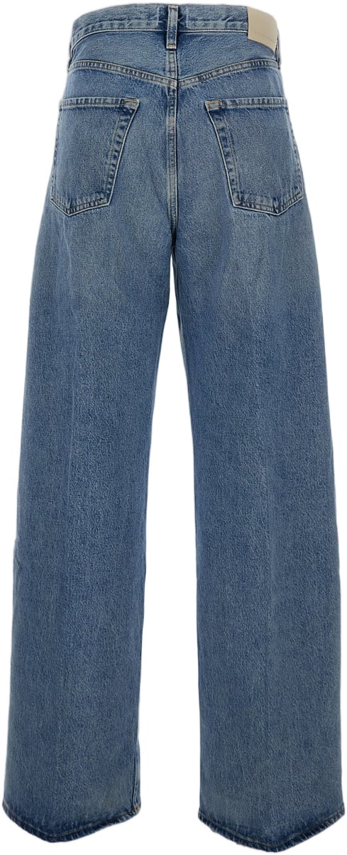 Citizens of Humanity Mid-Rise Baggy Jeans In Light Blue Organic Cotton Blauw