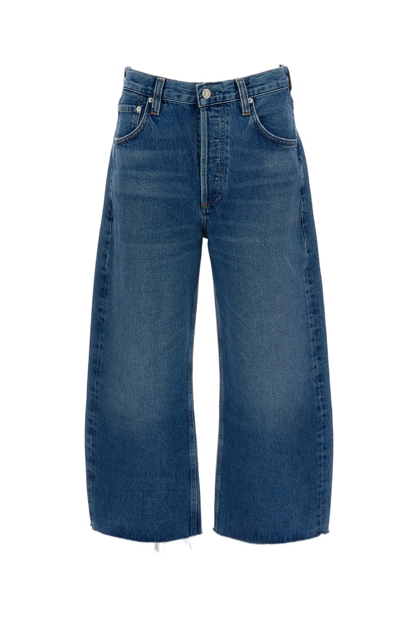 Citizens of Humanity Chaya Wash Rigid Denim Cropped Jeans Blauw