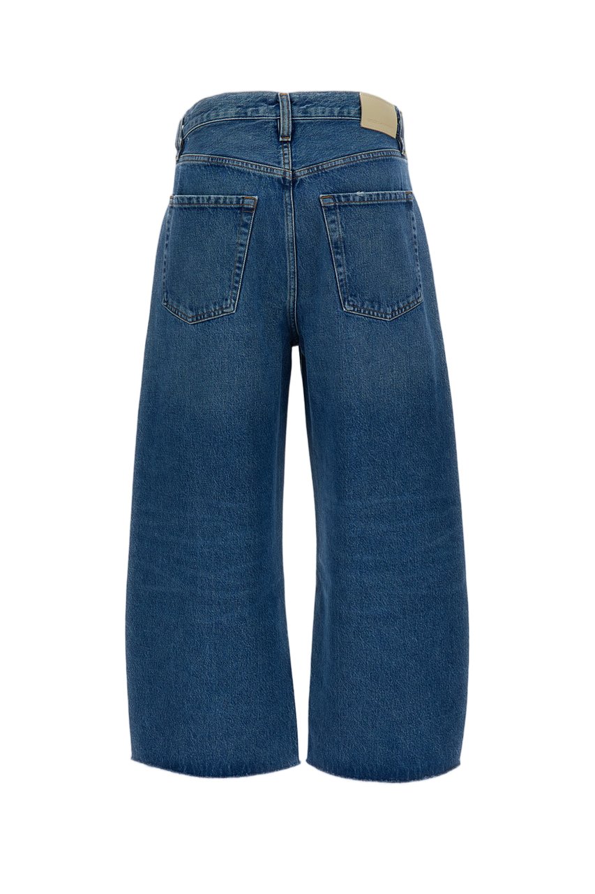Citizens of Humanity Chaya Wash Rigid Denim Cropped Jeans Blauw