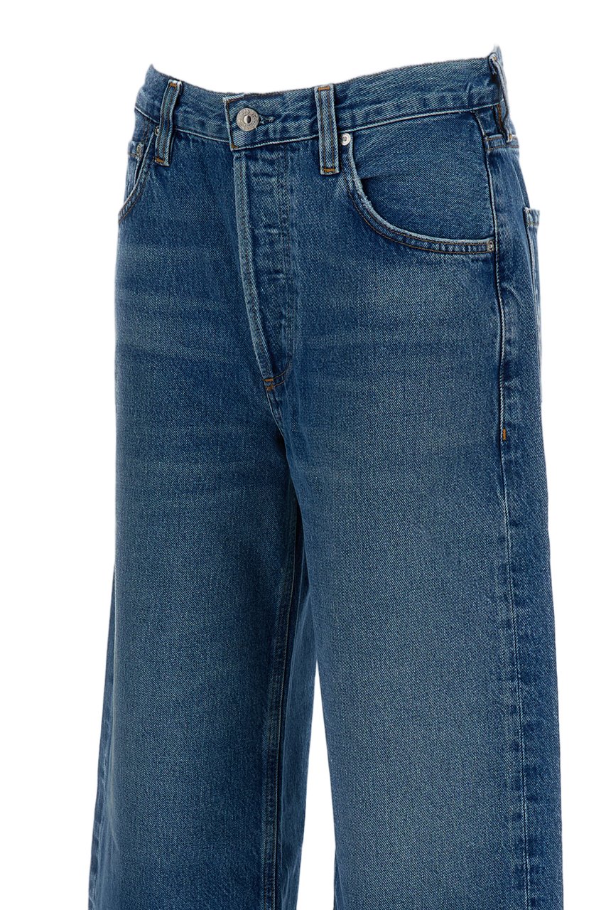 Citizens of Humanity Chaya Wash Rigid Denim Cropped Jeans Blauw