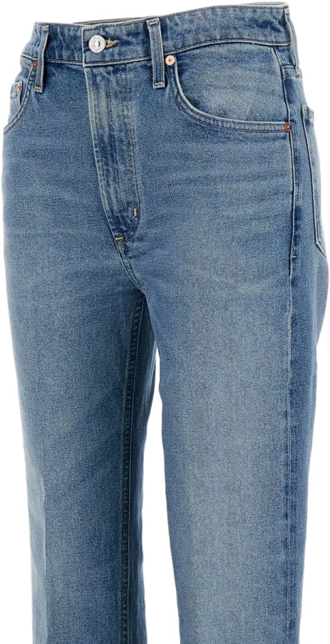 Citizens of Humanity Classic Five-Pocket Wide-Leg Denim Jeans Blauw