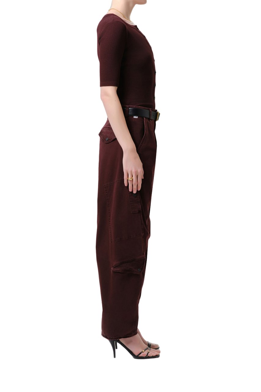 Citizens of Humanity Red Cotton-Blend Twill Cargo Pants Rood