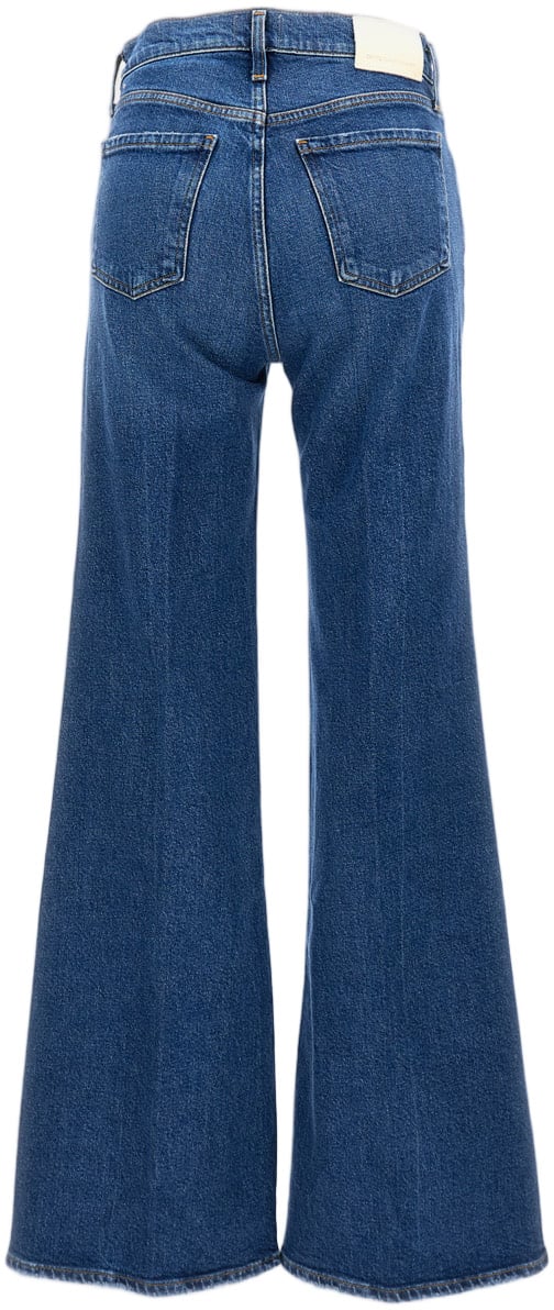 Citizens of Humanity Palazzo-Style High Waist Jeans with Five-Pocket Design Blauw