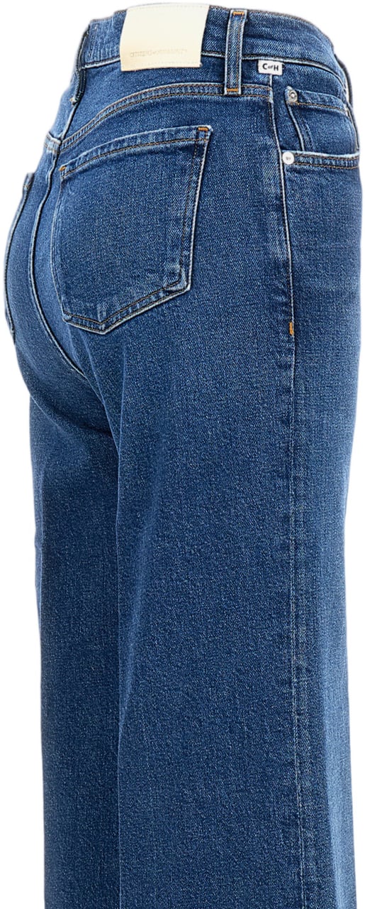 Citizens of Humanity Palazzo-Style High Waist Jeans with Five-Pocket Design Blauw