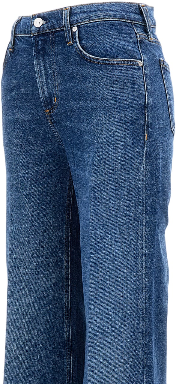 Citizens of Humanity Palazzo-Style High Waist Jeans with Five-Pocket Design Blauw