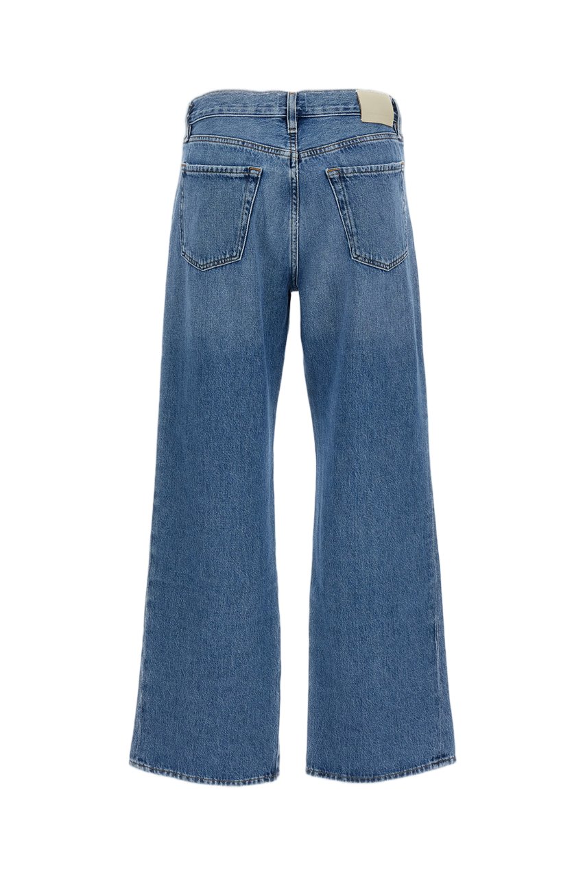 Citizens of Humanity Straight-Leg Jeans with Side Slits and Classic Five-Pocket Design Blauw