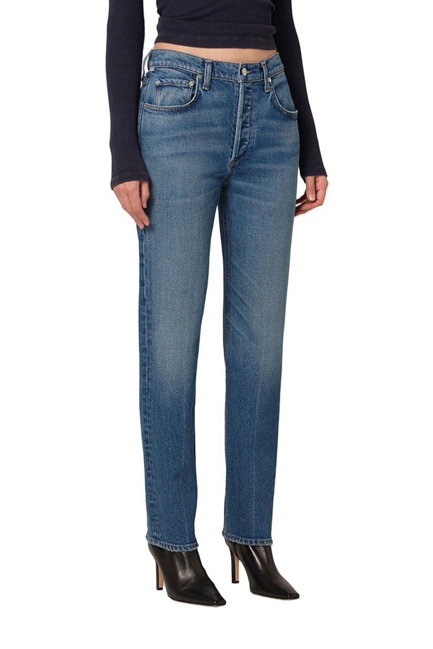 Citizens of Humanity Dark Indigo Cruise Cigarette-Leg Jeans Blauw