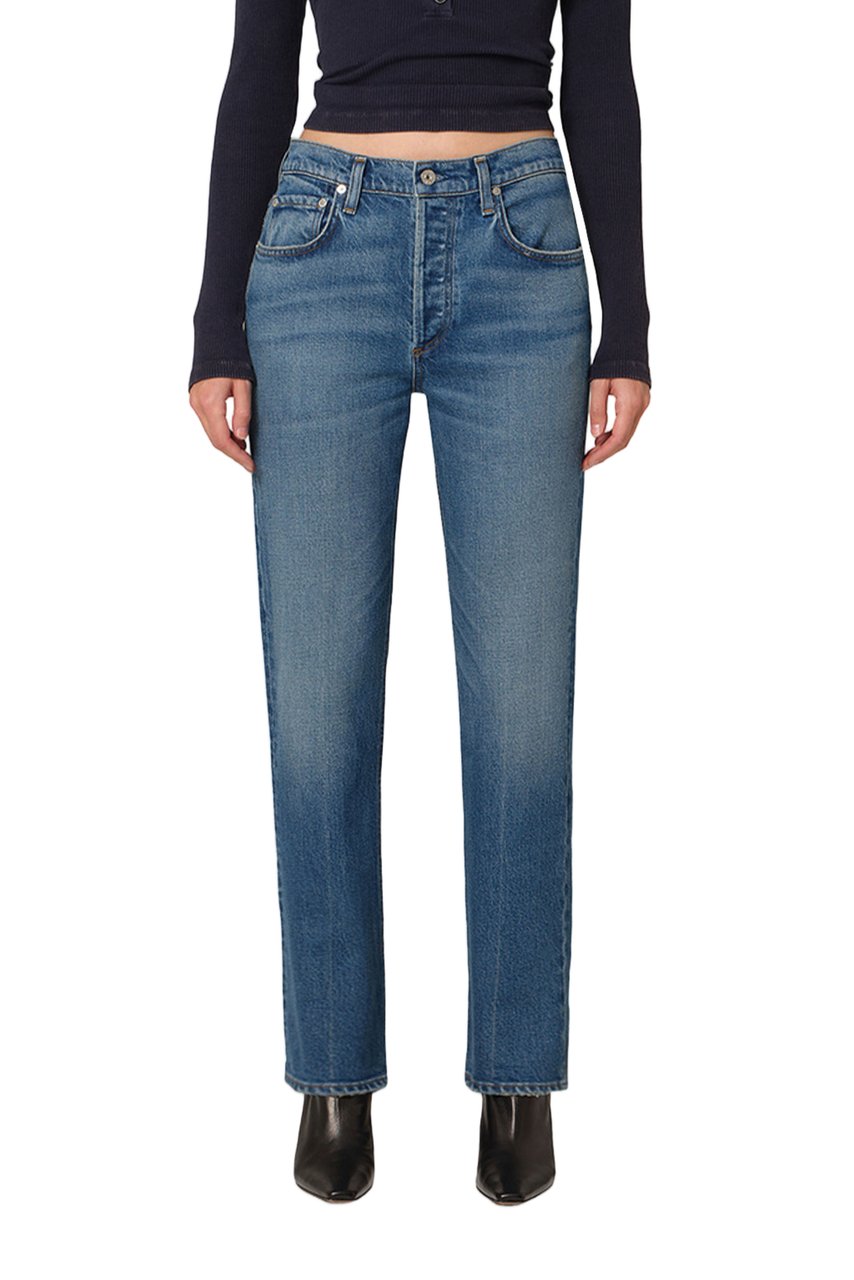 Citizens of Humanity Dark Indigo Cruise Cigarette-Leg Jeans Blauw