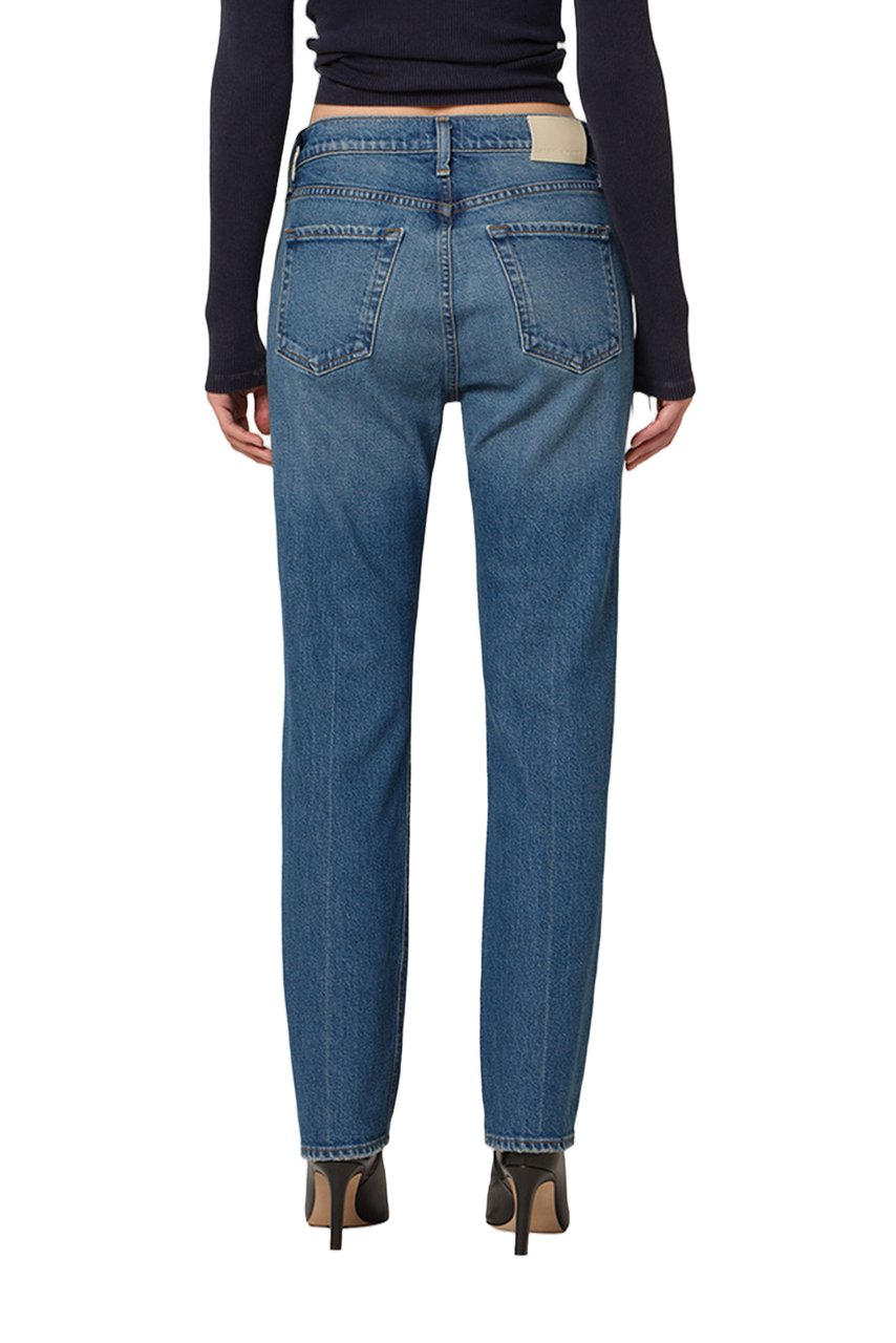 Citizens of Humanity Dark Indigo Cruise Cigarette-Leg Jeans Blauw