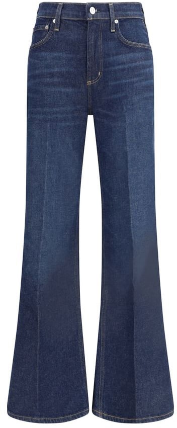Citizens of Humanity Blue Cotton Flared Jeans Blauw